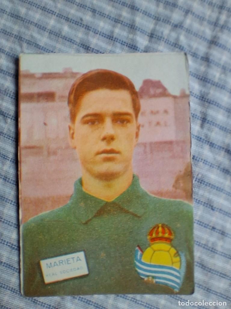 Fu&szlig;ball-Sticker: Cromo Liga 1961 1962 Fher Disgra. Marieta. Real Sociedad. Sin pegar. Estado ver imagen.