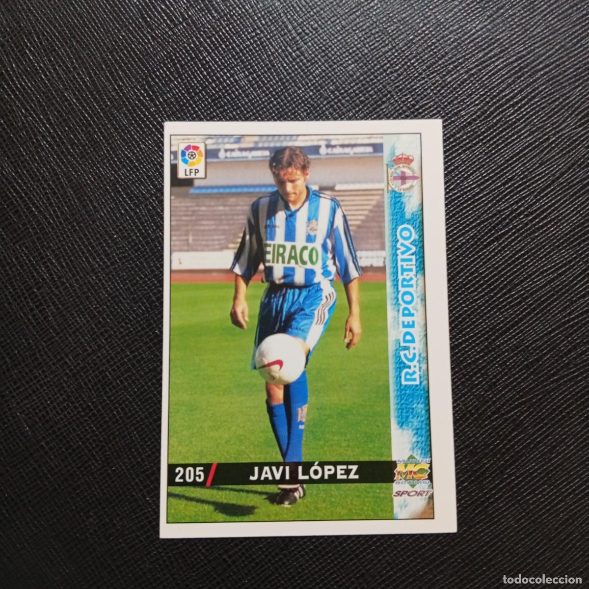 Cromos de f&uacute;tbol: 205 JAVI LOPEZ DEPORTIVO MUNDICROMO 1998 1999 CROMO FUTBOL LIGA 98 99 - A218 PG27