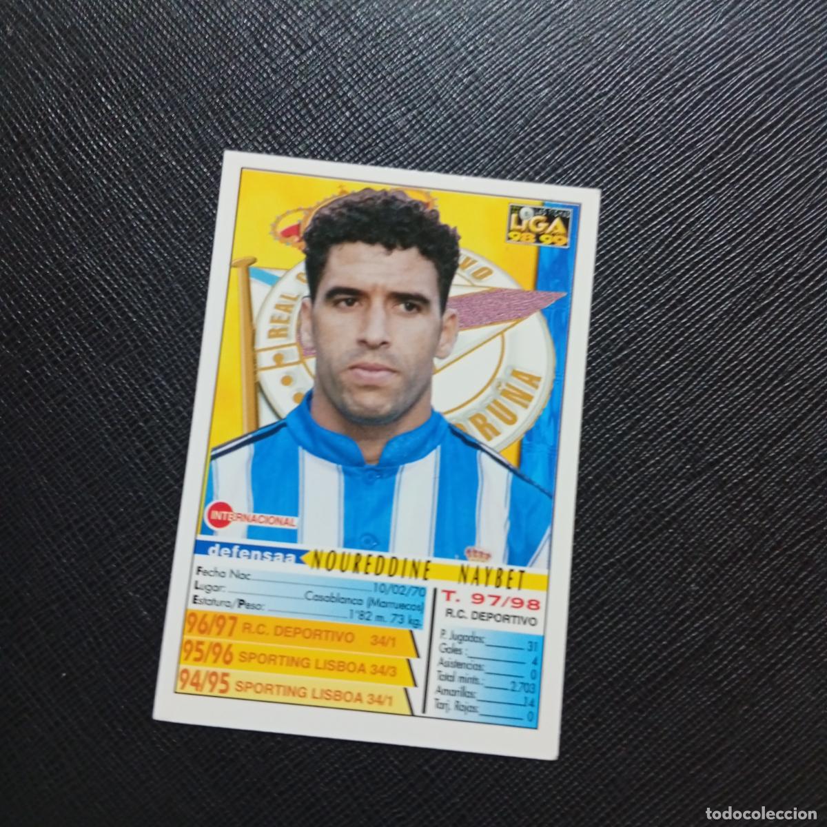 Cromos de f&uacute;tbol: 207 NAYBET DEPORTIVO MUNDICROMO 1998 1999 CROMO FUTBOL LIGA 98 99 - A218 PG27 ERROR