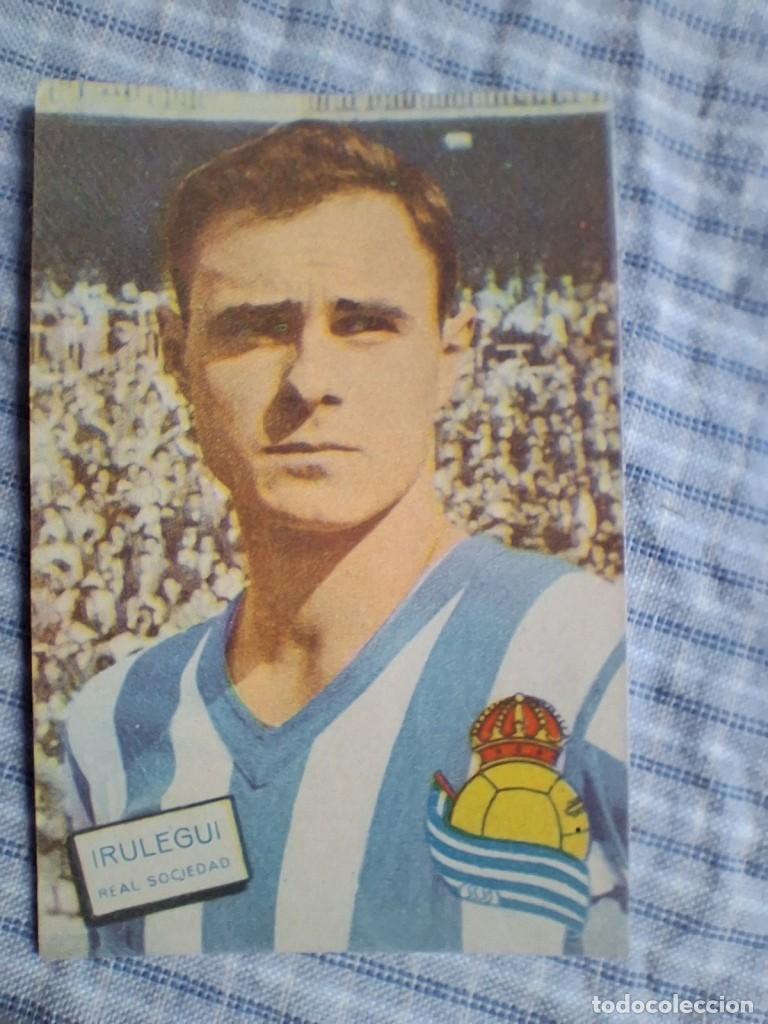 Cromos de f&uacute;tbol: Cromo Liga 1961 1962 Fher Disgra. Irulegui. Real Sociedad. Sin pegar. Estado ver imagen
