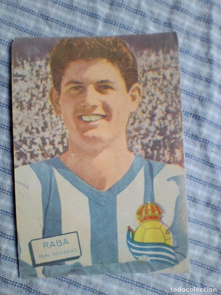 Cromos de f&uacute;tbol: Cromo Liga 1961 1962 Fher Disgra. Raba. Real Sociedad. Sin pegar. Estado ver imagen