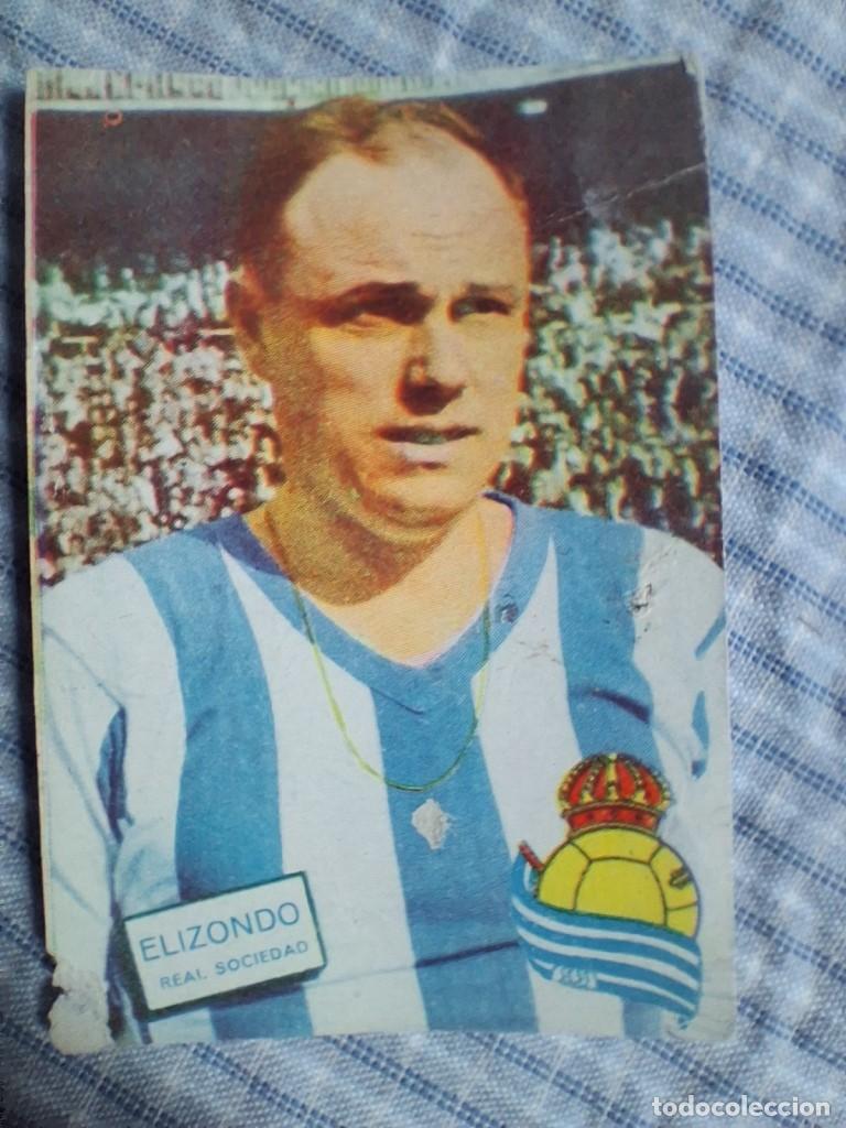 Cromos de f&uacute;tbol: Cromo Liga 1961 1962 Fher Disgra. Elizondo. Real Sociedad. Sin pegar. Estado ver imagen.