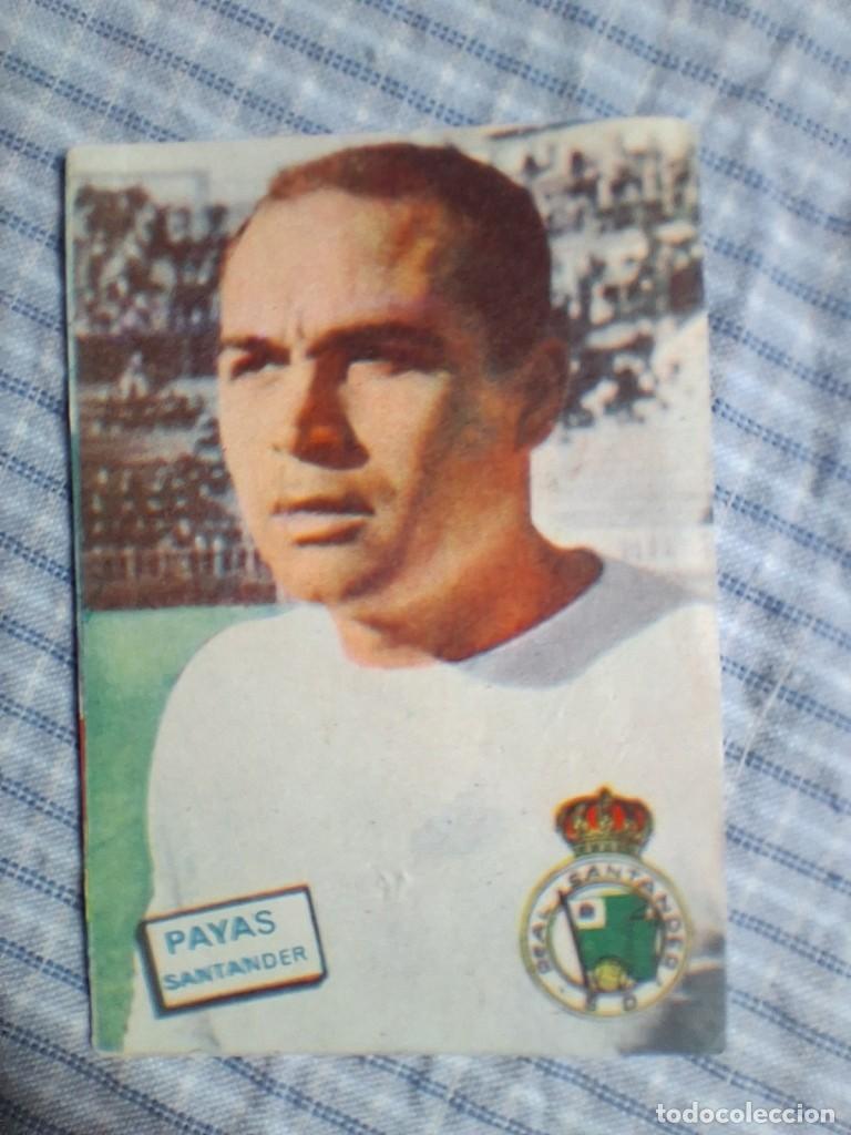 Cromos de f&uacute;tbol: Cromo Liga 1961 1962 Fher Disgra. Payas. Santander. Sin pegar. Estado ver imagen