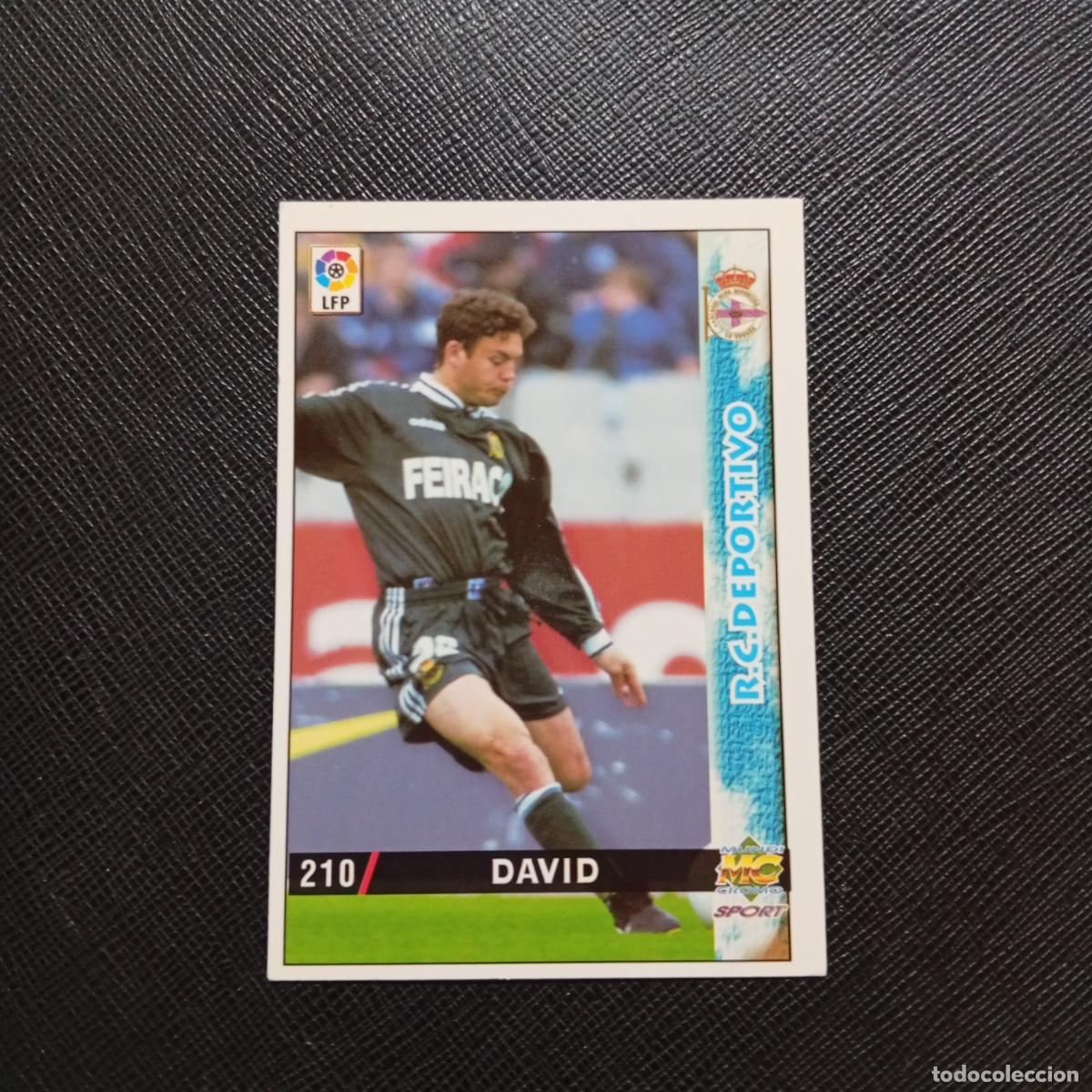 Cromos de f&uacute;tbol: 210 DAVID DEPORTIVO MUNDICROMO 1998 1999 CROMO FUTBOL LIGA 98 99 - A20 PG100 BAJA