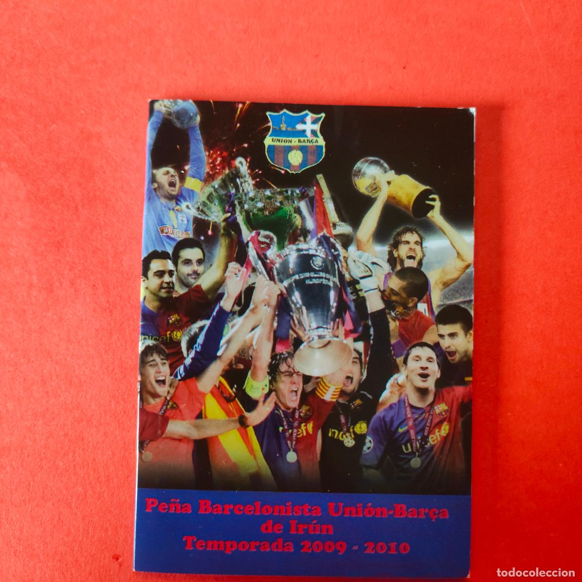 Cromos de f&uacute;tbol: CALENDARIO FC BARCELONA - A&Ntilde;O 2010