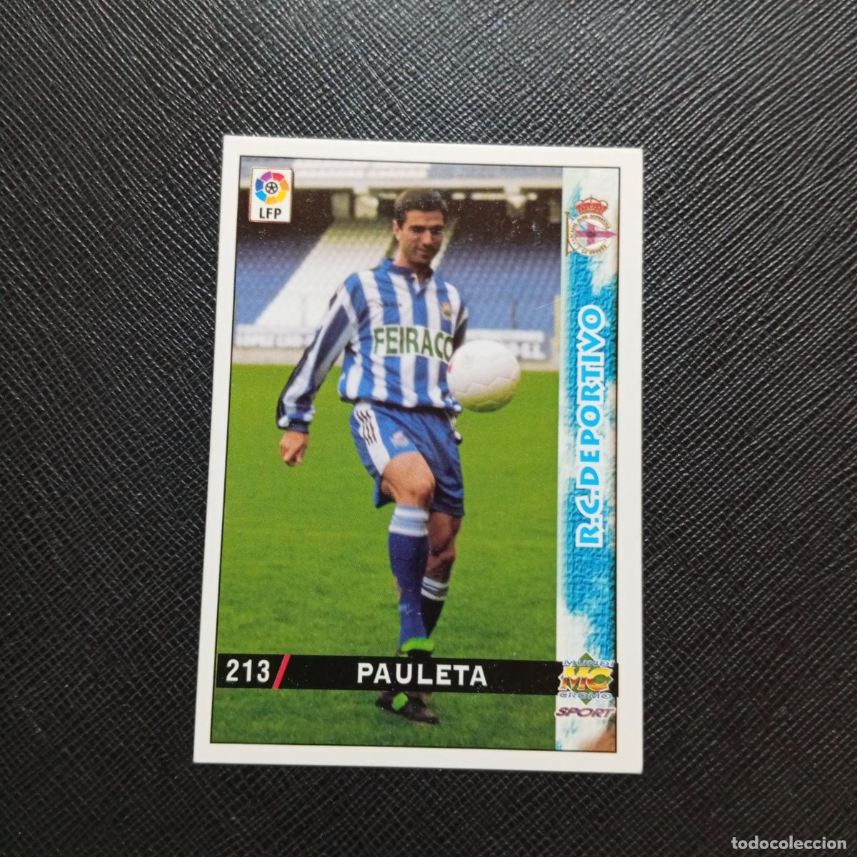 Cromos de f&uacute;tbol: 213 PAULETA DEPORTIVO MUNDICROMO 1998 1999 CROMO FUTBOL LIGA 98 99 - A218 PG28