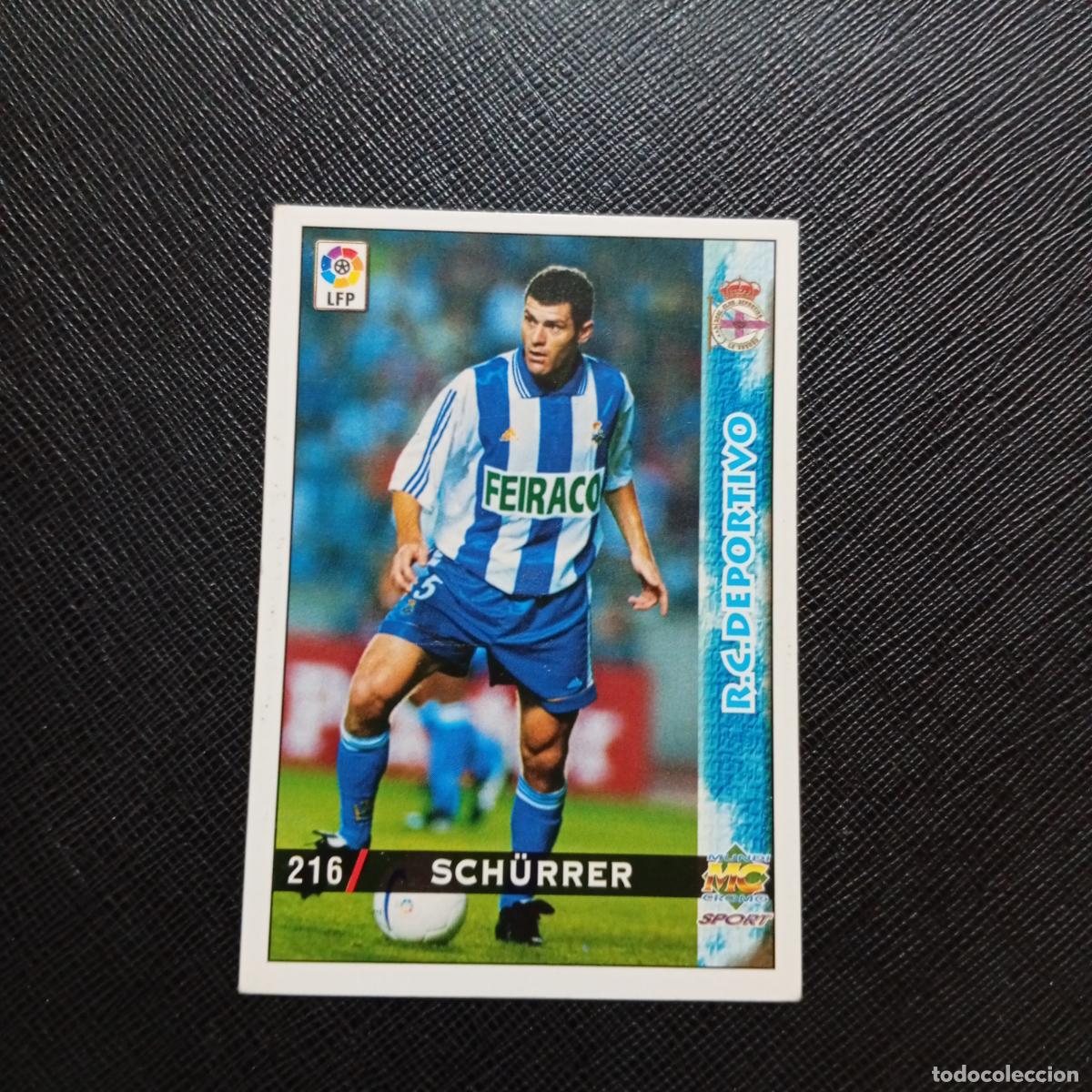 Cromos de f&uacute;tbol: 216 SCHURRER DEPORTIVO MUNDICROMO 1998 1999 CROMO FUTBOL LIGA 98 99 - A218 PG28