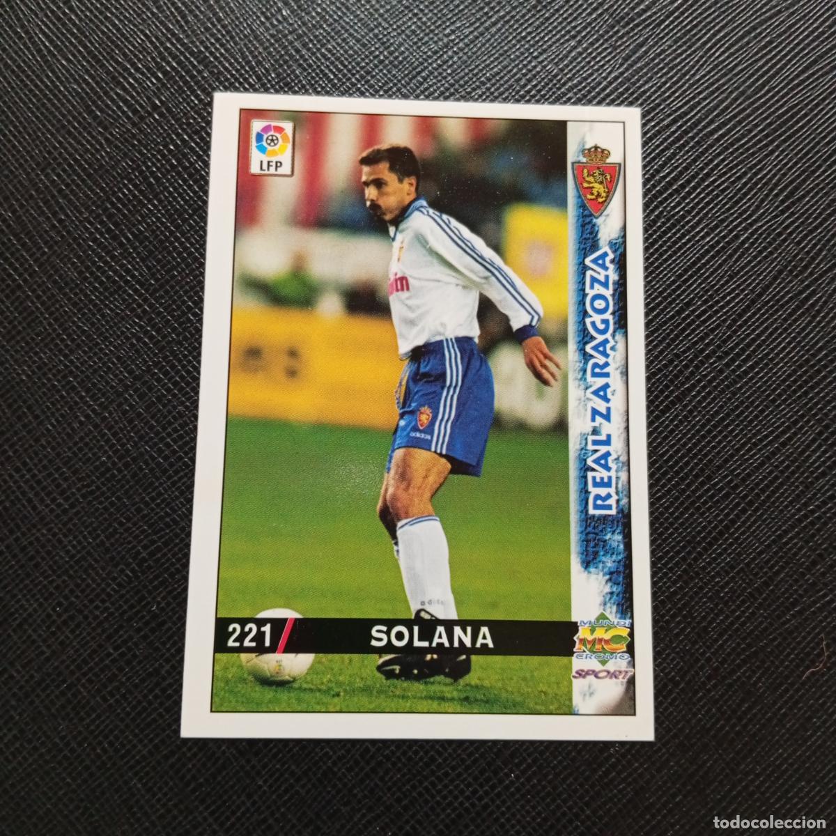Cromos de f&uacute;tbol: 221 SOLANA ZARAGOZA MUNDICROMO 1998 1999 CROMO FUTBOL LIGA 98 99 - A218 PG29