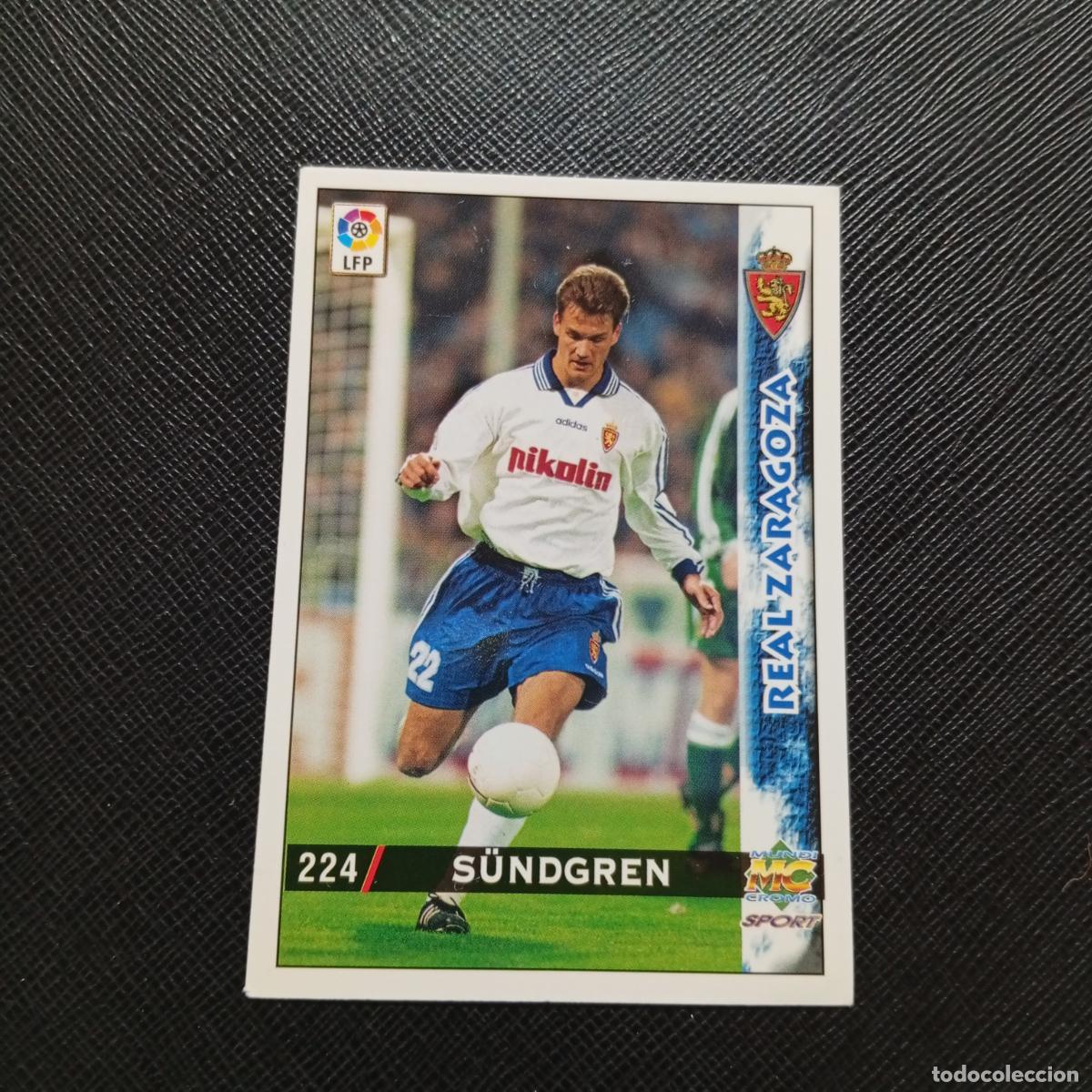 Cromos de f&uacute;tbol: 224 SUNDGREN ZARAGOZA MUNDICROMO 1998 1999 CROMO FUTBOL LIGA 98 99 - A218 PG29