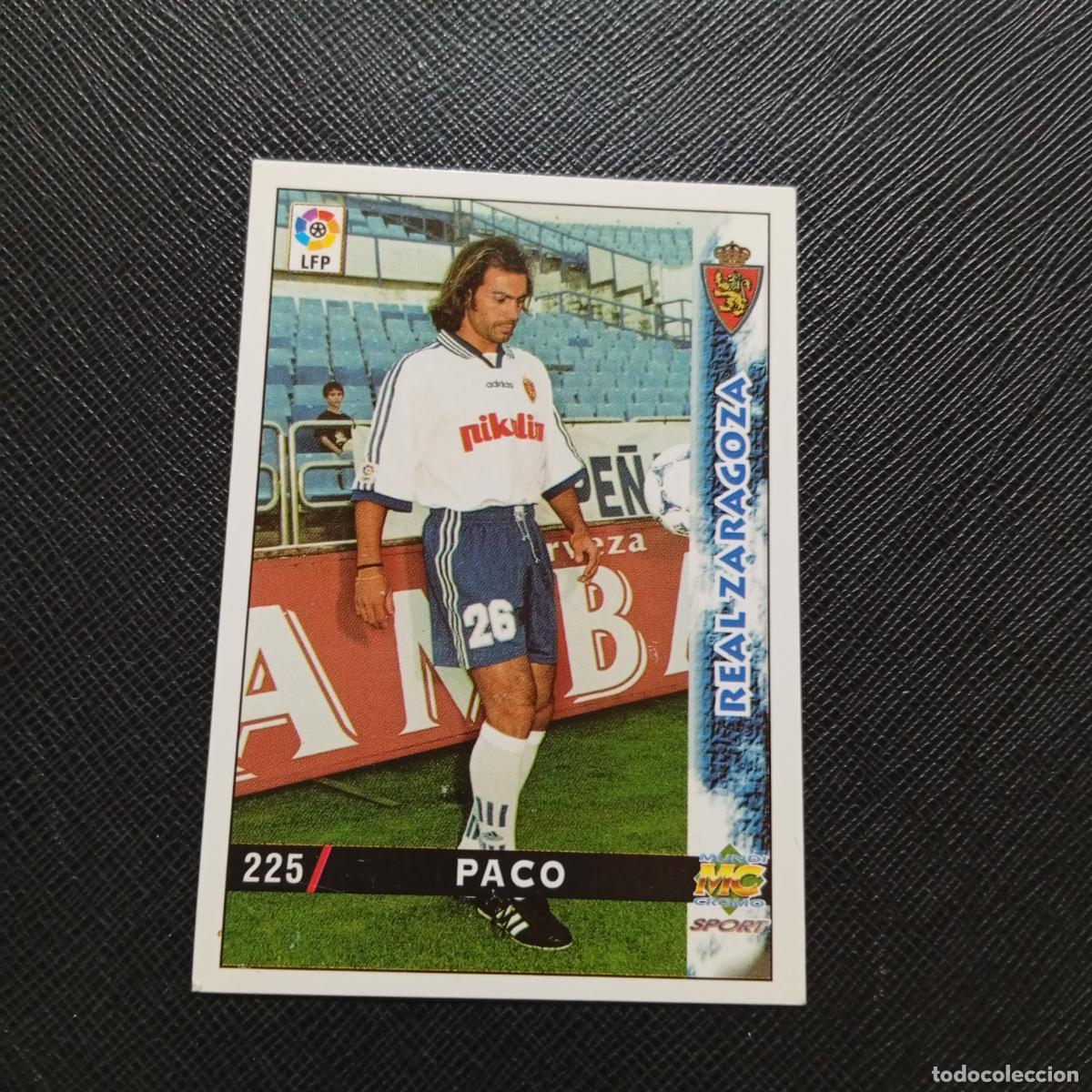 Cromos de f&uacute;tbol: 225 PACO ZARAGOZA MUNDICROMO 1998 1999 CROMO FUTBOL LIGA 98 99 - A218 PG30