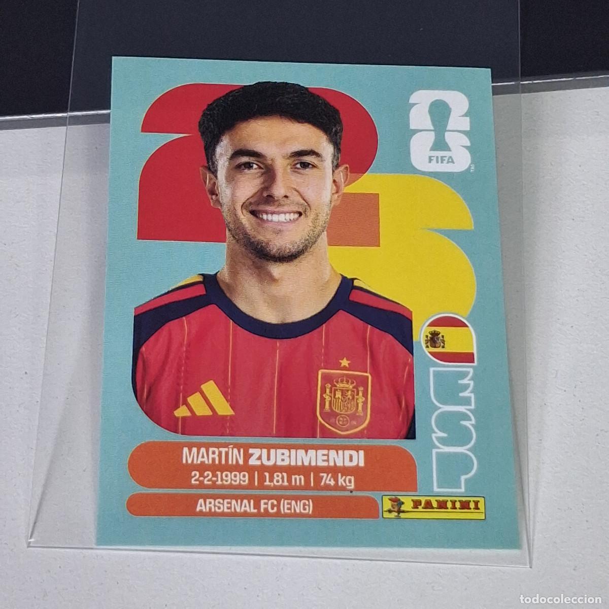 Cromos de f&uacute;tbol: B70 ESP 9 ESP9 MARTIN ZUBIMENDI ESPA&Ntilde;A ESPA&Ntilde;A SPAIN ESP MUNDIAL FIFA WORLD CUP 2026 STICKER PANINI