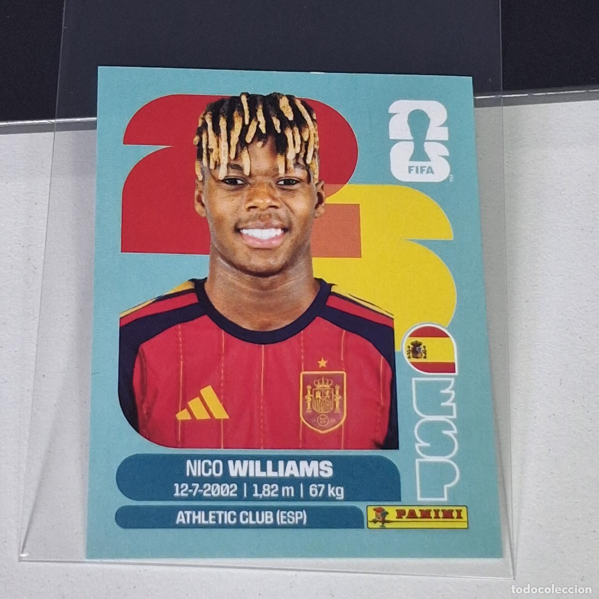 Cromos de f&uacute;tbol: B70 ESP 17 ESP17 NICO WILLIAMS ESPA&Ntilde;A ESP SPAIN MUNDIAL FIFA WORLD CUP 2026 STICKER PANINI