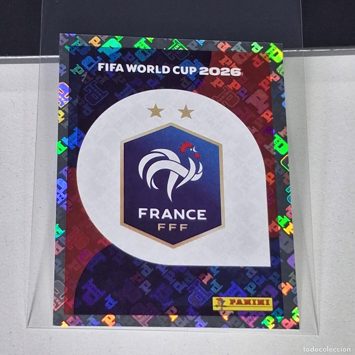 Cromos de f&uacute;tbol: B70 FRA1 EMBLEM ESCUDO 1 FRANCIA FRANCE FRA MUNDIAL FIFA WORLD CUP 2026 STICKER PANINI