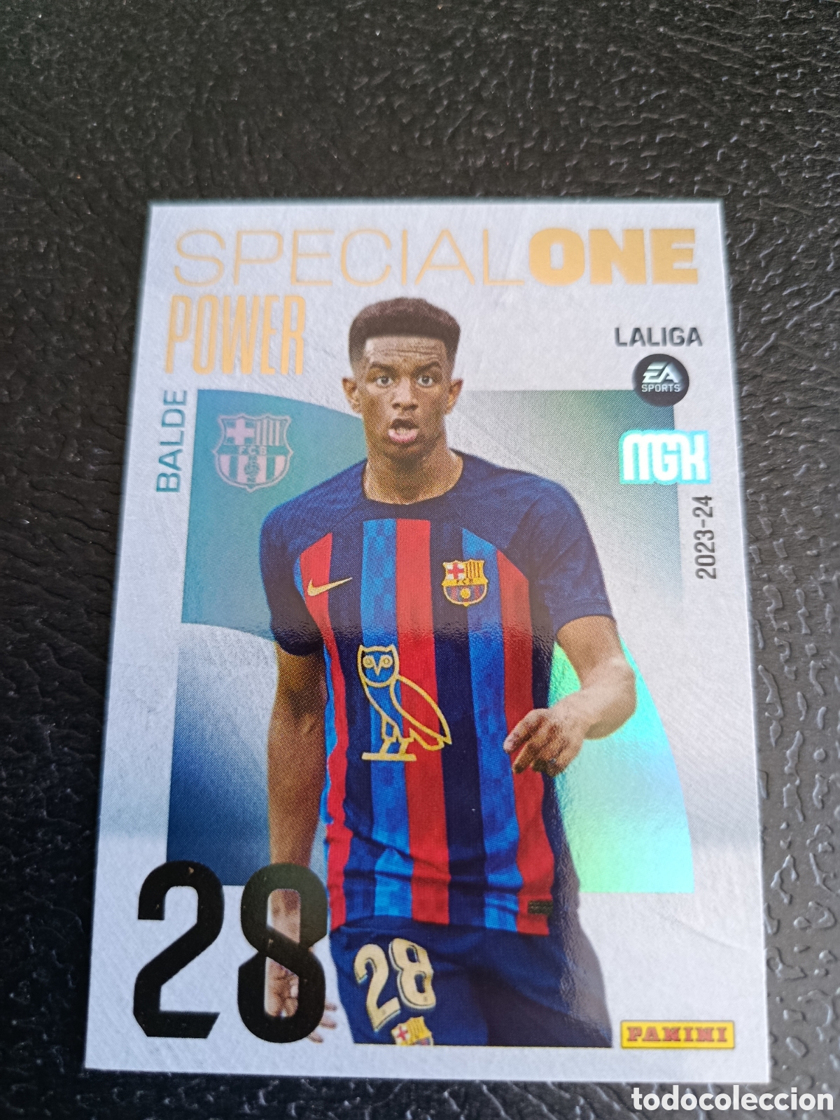Cromos de f&uacute;tbol: P385 Alejandro Balde FC Barcelona FCB Special One Power Megacracks 23 24