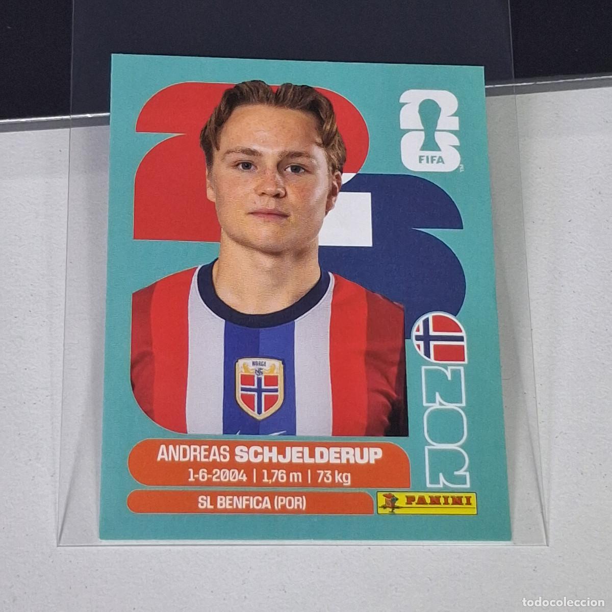 Cromos de f&uacute;tbol: B70 NOR12 ANDREAS SCHJELDERUP 12 NORUEGA NORWAY NOR MUNDIAL FIFA WORLD CUP 2026 STICKER PANINI