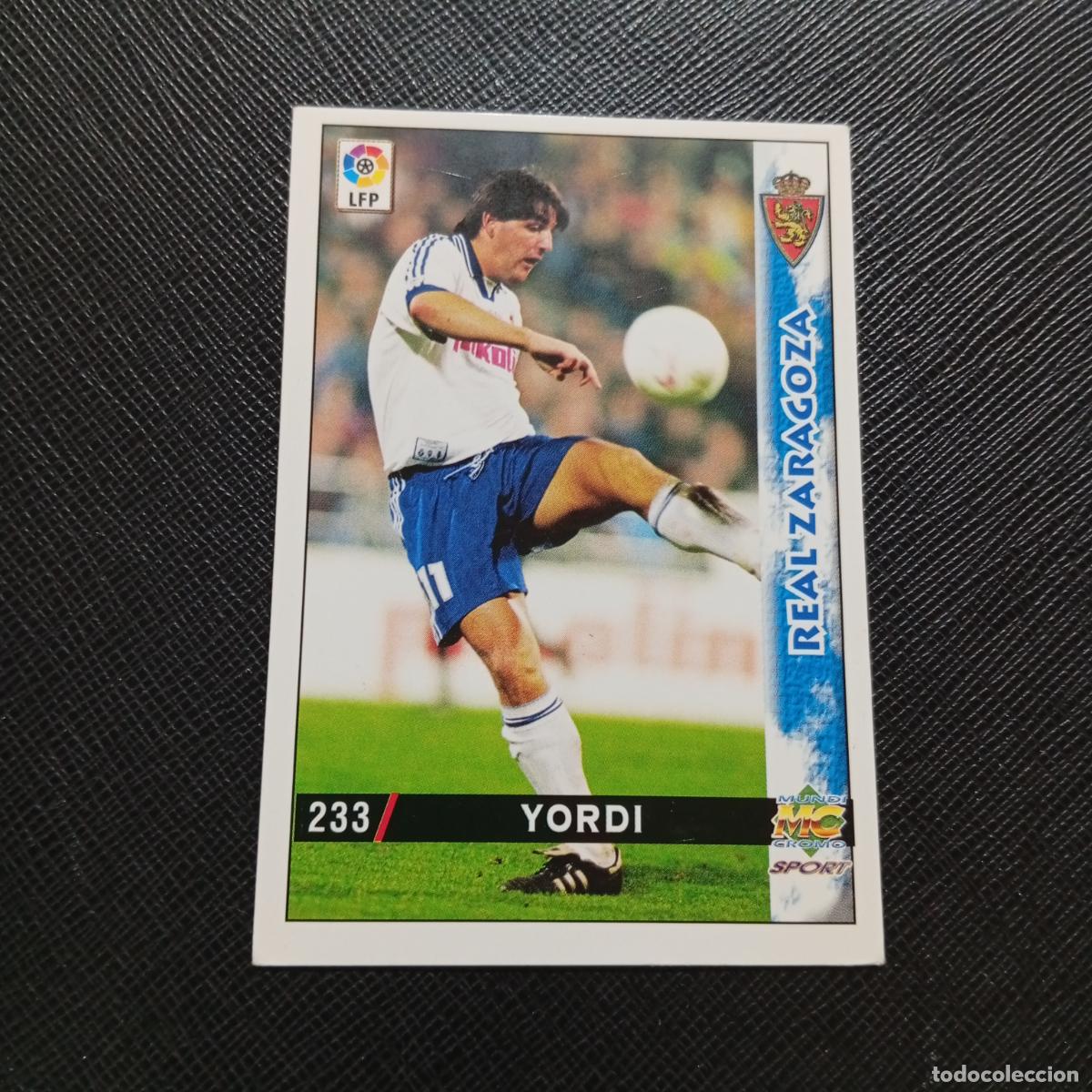 Cromos de Futebol: 233 YORDI ZARAGOZA MUNDICROMO 1998 1999 CROMO FUTBOL LIGA 98 99 - A218 PG31