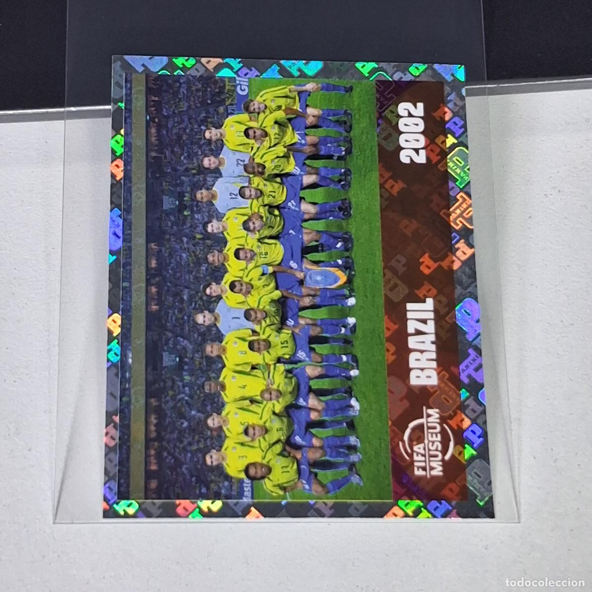 Cromos de f&uacute;tbol: B70 FWC16 BRAZIL 2002 BRASIL FIFA HISTORY FWC 16 MUNDIAL FIFA WORLD CUP 2026 STICKER PANINI