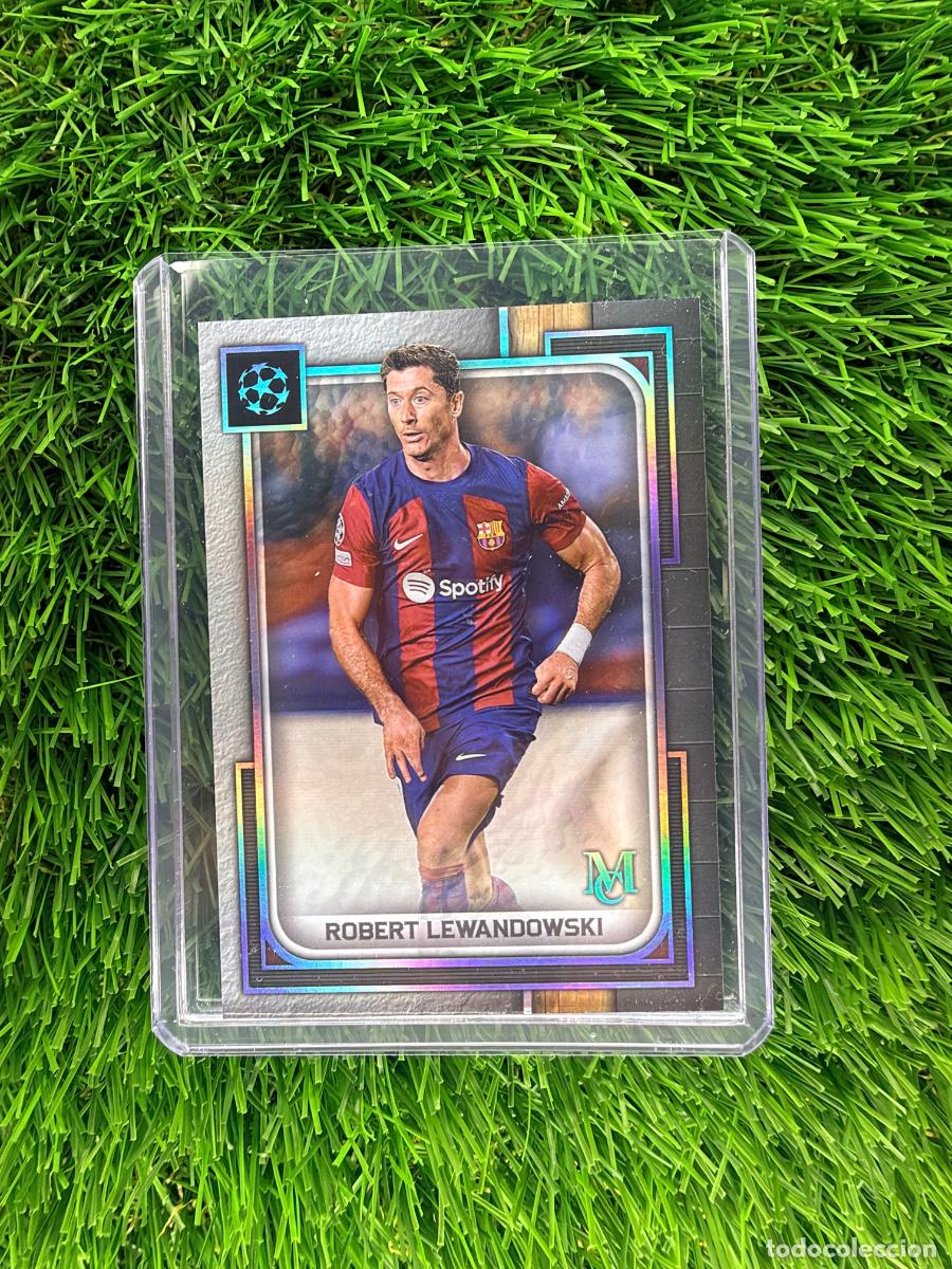 Cromos de f&uacute;tbol: N&ordm; 77 Robert Lewandowski FC Barcelona Topps Museum 23 24