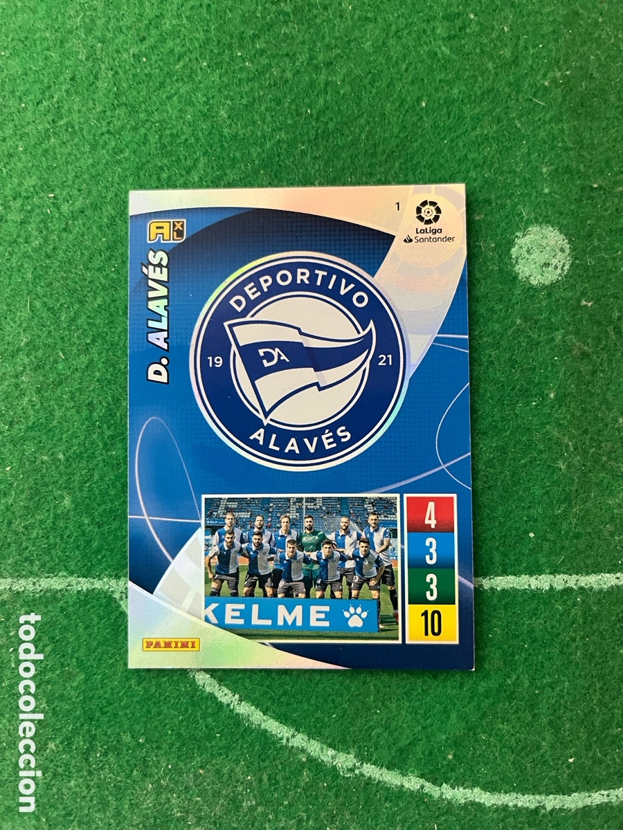 Cromos de f&uacute;tbol: 1 DEPORTIVO ALAV&Eacute;S ADRENALYN 2021 2022 PANINI ESCUDO