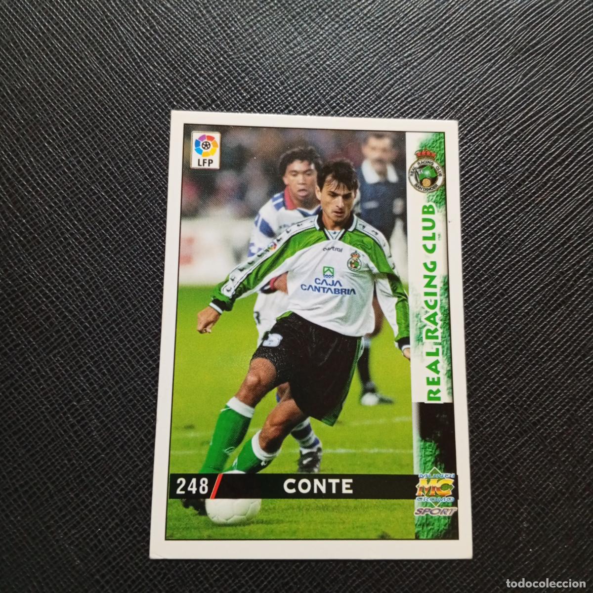 Cromos de f&uacute;tbol: 248 CONTE RACING SANTANDER MUNDICROMO 1998 1999 CROMO FUTBOL LIGA 98 99 - A218 PG33 BAJA