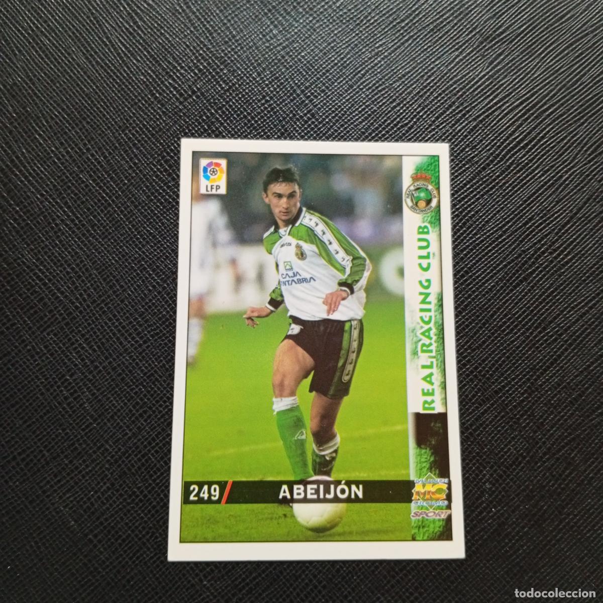 Cromos de f&uacute;tbol: 249 ABEIJON RACING SANTANDER MUNDICROMO 1998 1999 CROMO FUTBOL LIGA 98 99 - A218 PG33 BAJA
