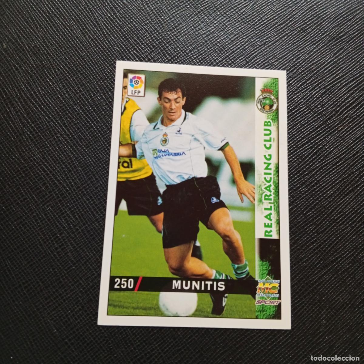 Cromos de f&uacute;tbol: 250 MUNITIS RACING SANTANDER MUNDICROMO 1998 1999 CROMO FUTBOL LIGA 98 99 - A218 PG33