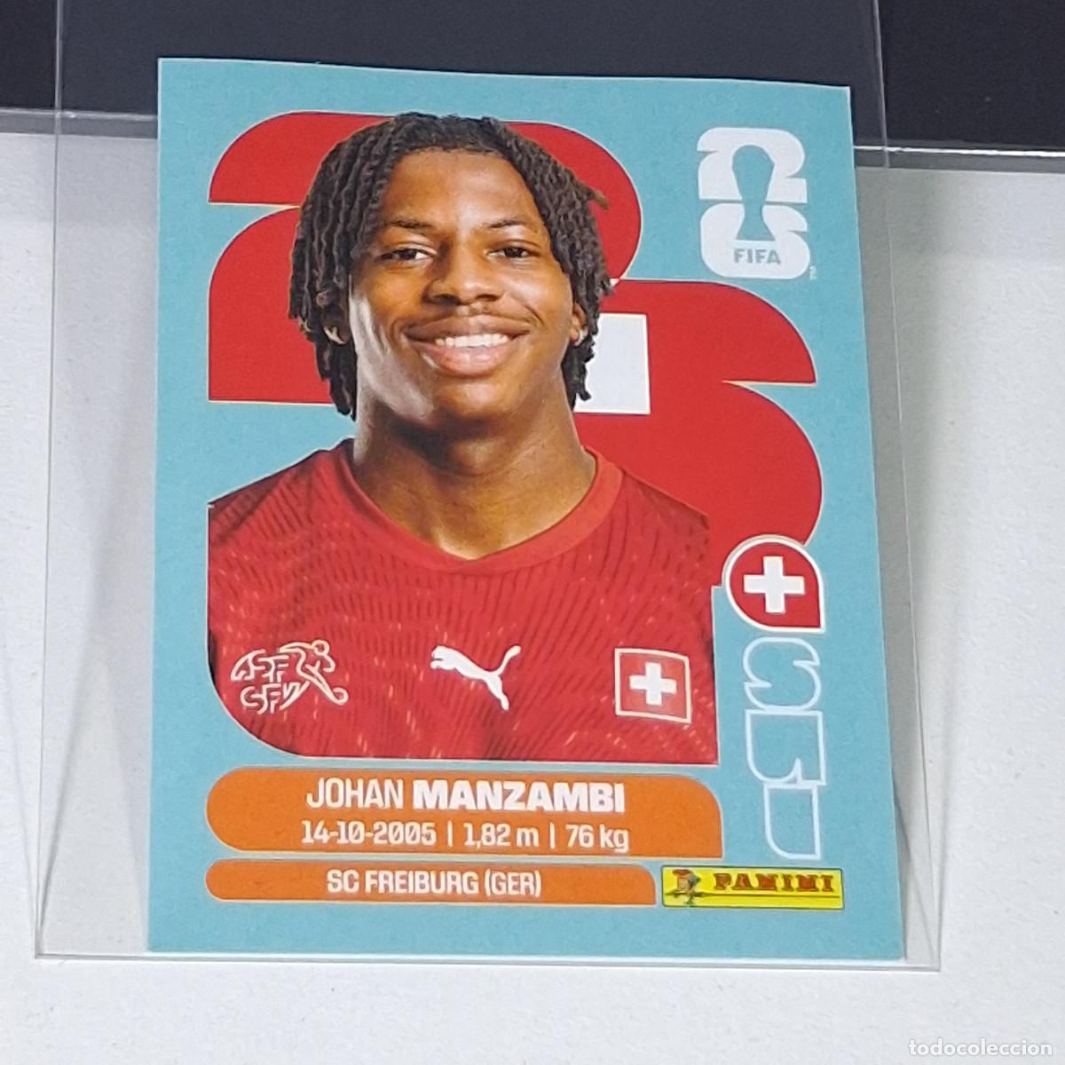 Figurine di Calcio: B60 SUI 15 SUI15 JOHAN MANZAMBI SUIZA SUI SWITZERLAND MUNDIAL FIFA WORLD CUP 2026 STICKER PANINI
