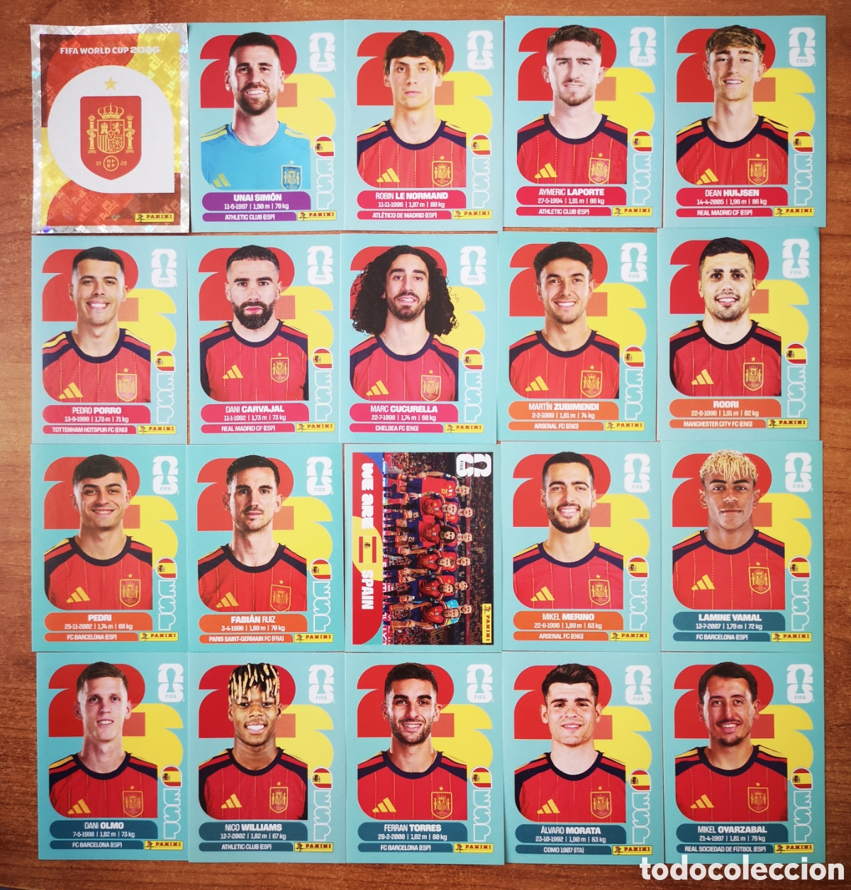 Cartes &agrave; collectionner de Football: Selecci&oacute;n Espa&ntilde;a cromos Panini Mundial 2026