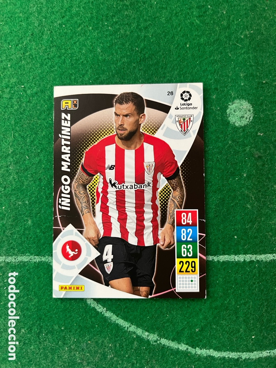 Cartes &agrave; collectionner de Football: 26 I&Ntilde;IGO MART&Iacute;NEZ ATHLETIC DE BILBAO ADRENALYN 2021 2022 PANINI