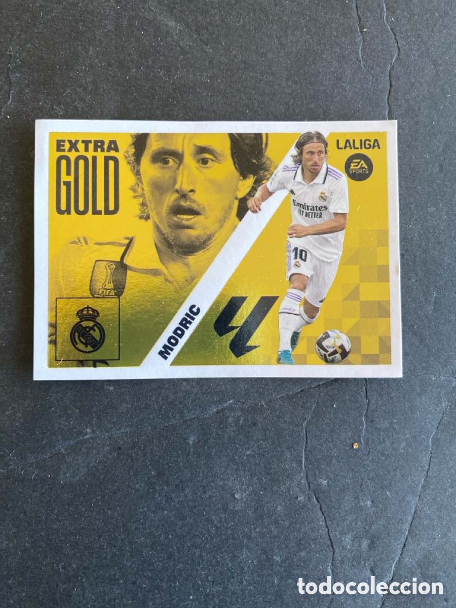 Cromos de f&uacute;tbol: Cromo liga 23/24 R Madrid extra gold