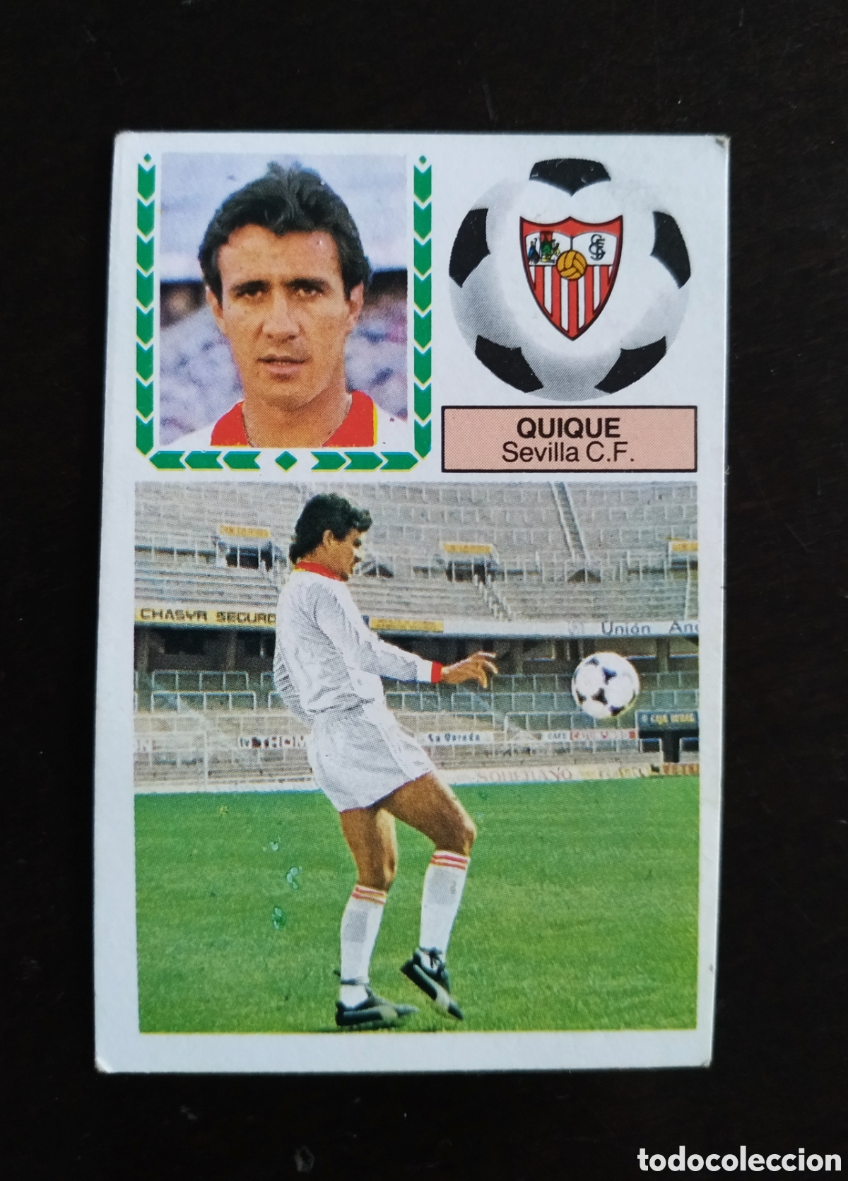 Cromos de f&uacute;tbol: QUIQUE SEVILLA COLOCA MUY DIF&Iacute;CIL LIGA ESTE 1983/84 83 84 NUNCA PEGADO SIN PEGAR