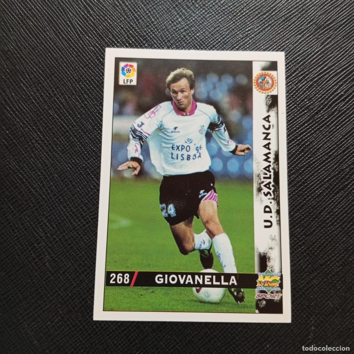 Cromos de f&uacute;tbol: 268 GIOVANELLA SALAMANCA MUNDICROMO 1998 1999 CROMO FUTBOL LIGA 98 99 - A218 PG36