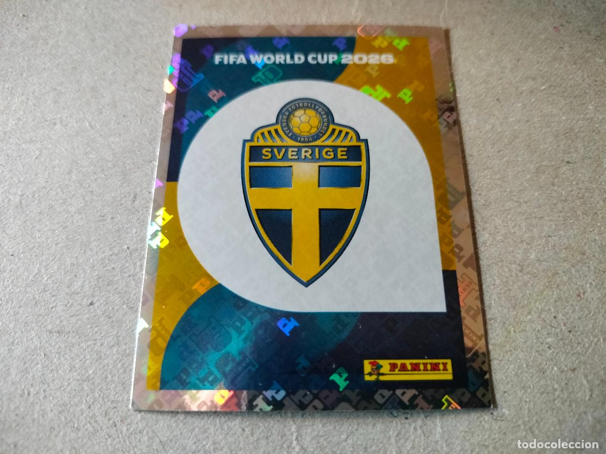 Cromos de f&uacute;tbol: CROMO FUTBOL MUNDIAL 2026 SUECIA ESCUDO N&Uacute;MERO 1