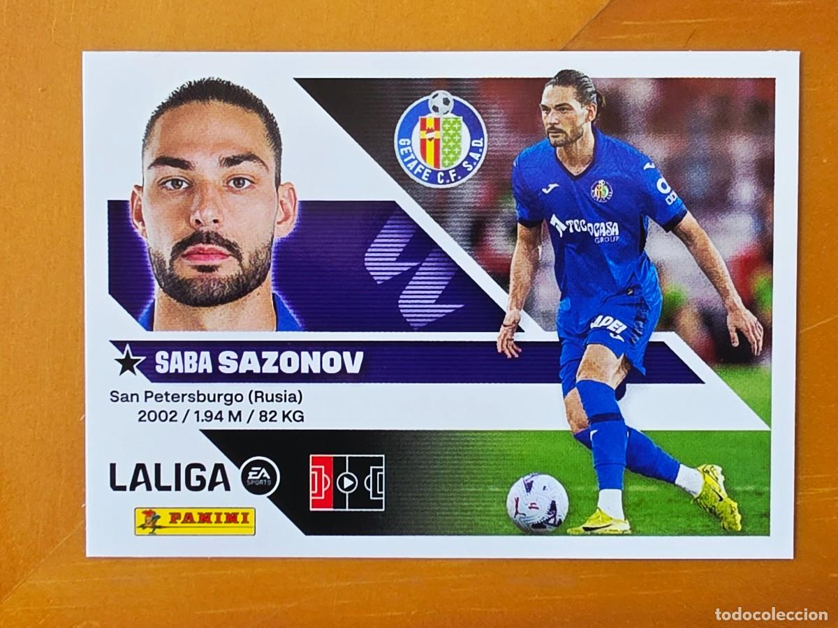 Fu&szlig;ball-Sticker: &Uacute;ltimos Fichajes 31 Saba Sazonov, Getafe CF, Panini Ediciones Liga Este 2026 2027 26 27 sin pegar