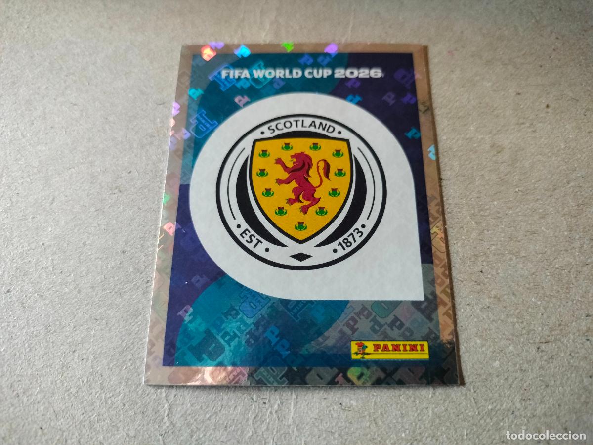 Fu&szlig;ball-Sticker: CROMO FUTBOL MUNDIAL 2026 ESCOCIA ESCUDO N&Uacute;MERO 1