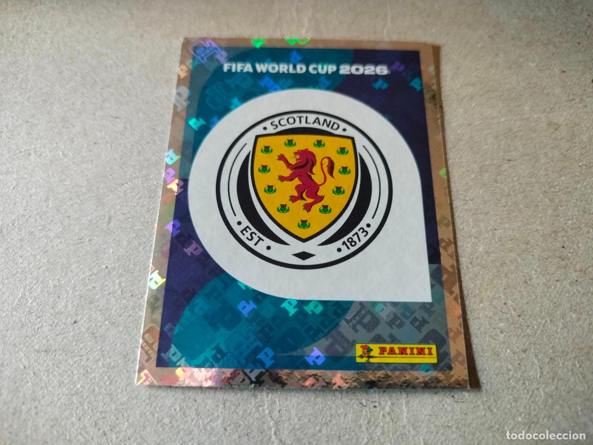 Fu&szlig;ball-Sticker: CROMO FUTBOL MUNDIAL 2026 ESCOCIA ESCUDO N&Uacute;MERO 1