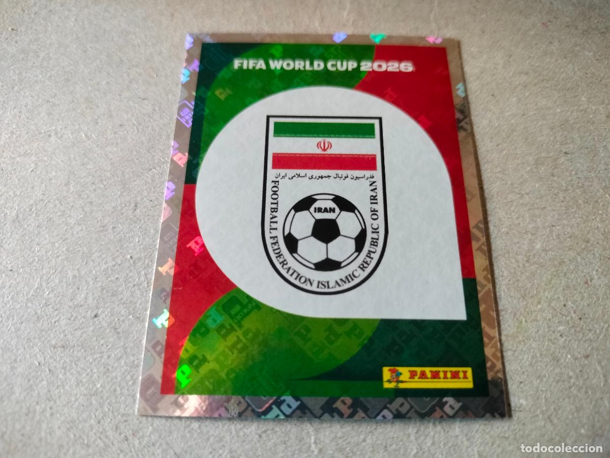 Cromos de Futebol: CROMO FUTBOL MUNDIAL 2026 IRAN ESCUDO N&Uacute;MERO 1