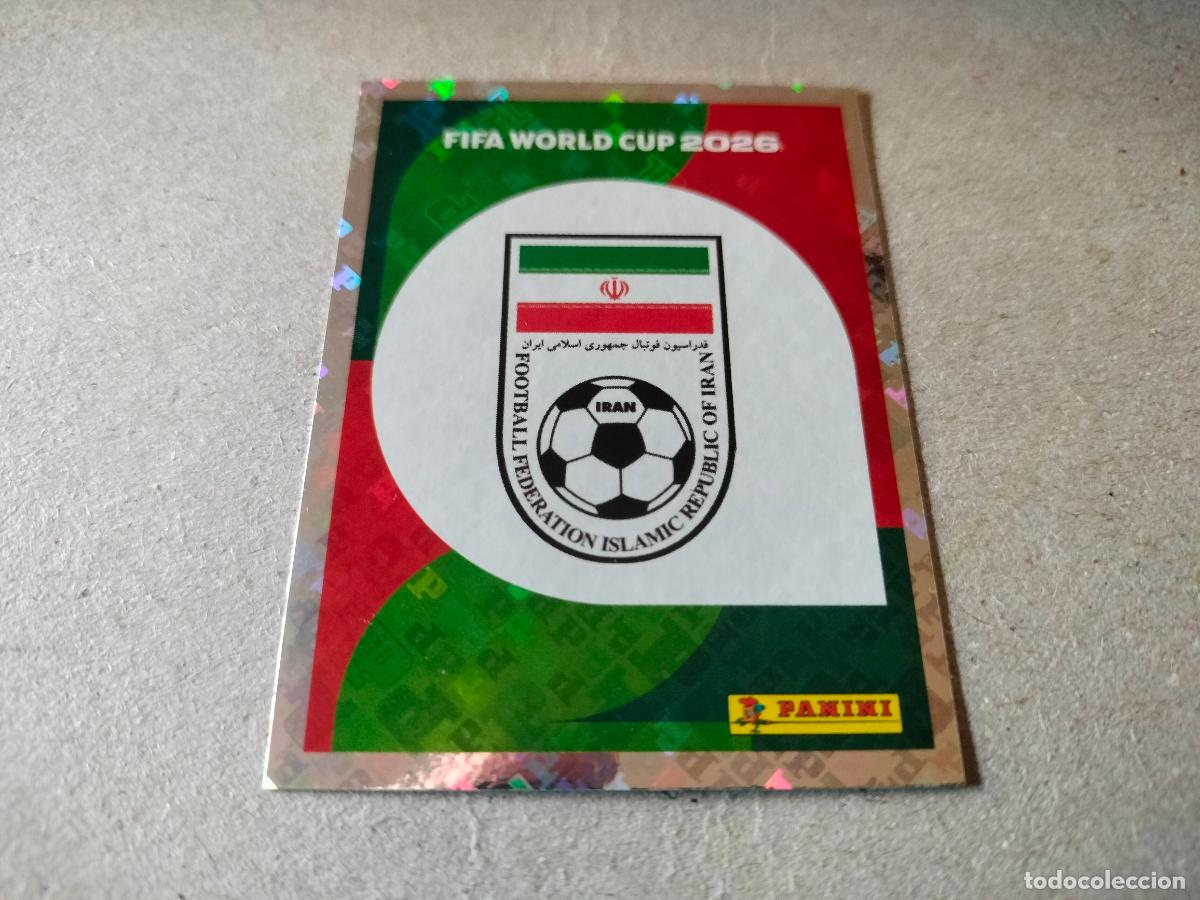 Cromos de Futebol: CROMO FUTBOL MUNDIAL 2026 IRAN ESCUDO N&Uacute;MERO 1