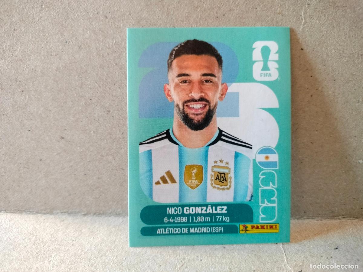 Cromos de f&uacute;tbol: CROMO FUTBOL MUNDIAL 2026 NICO GONZALEZ ARGENTINA N&Uacute;MERO 16