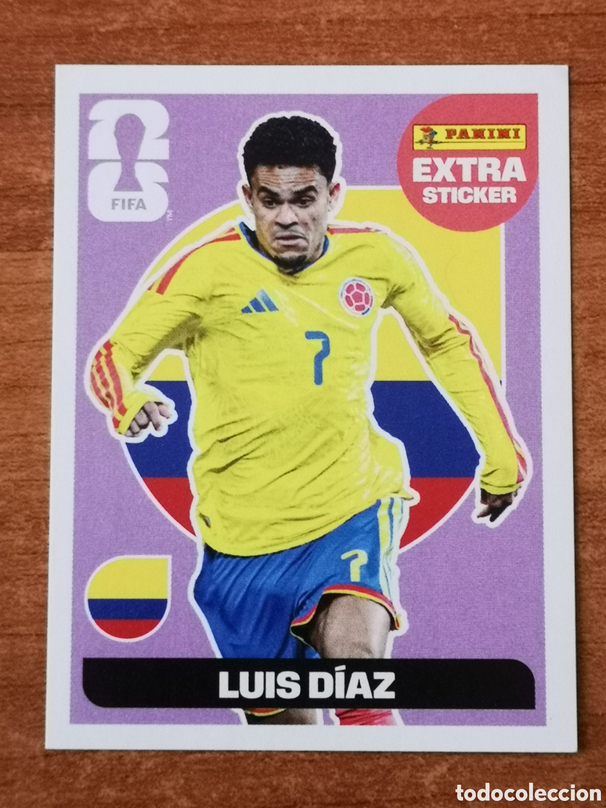 Cromos de f&uacute;tbol: Extra sticker de Luis D&iacute;az Panini Mundial 2026