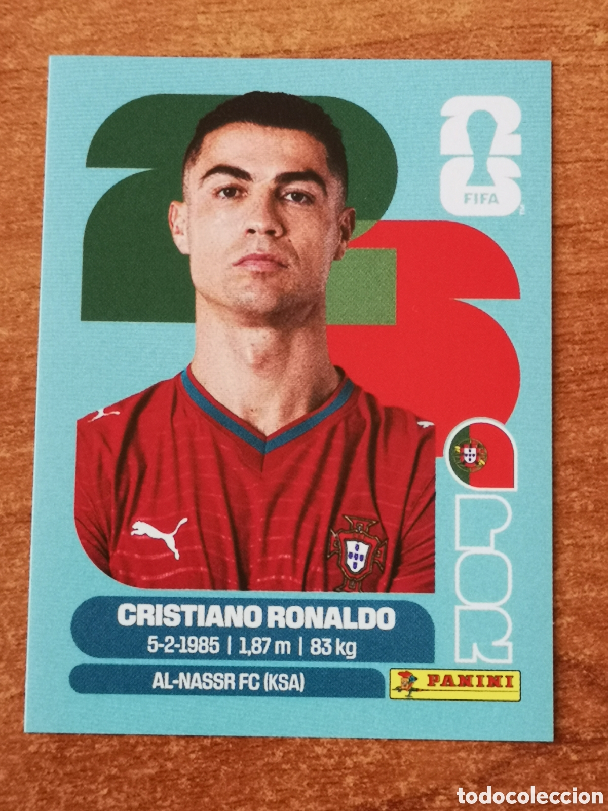 Fu&szlig;ball-Sticker: Cromo Cristiano Ronaldo Panini Mundial 2026