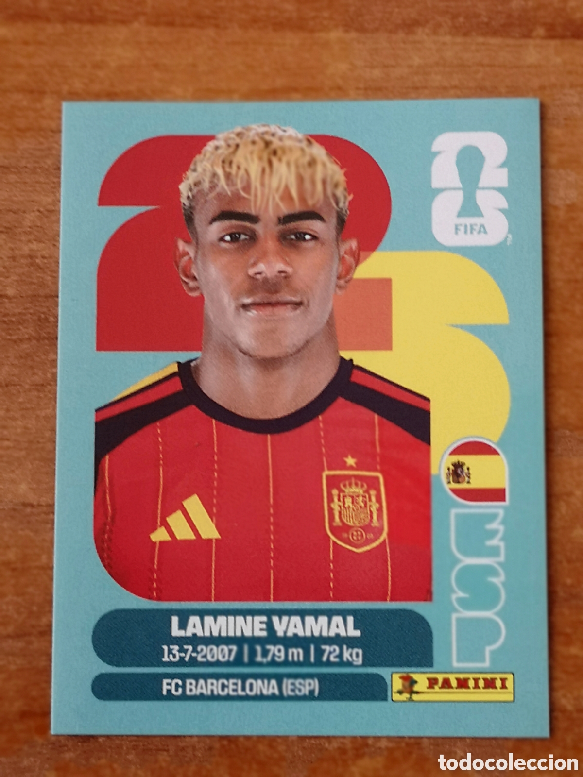 Cromos de f&uacute;tbol: Cromo Lamine Yamal Panini Mundial 2026