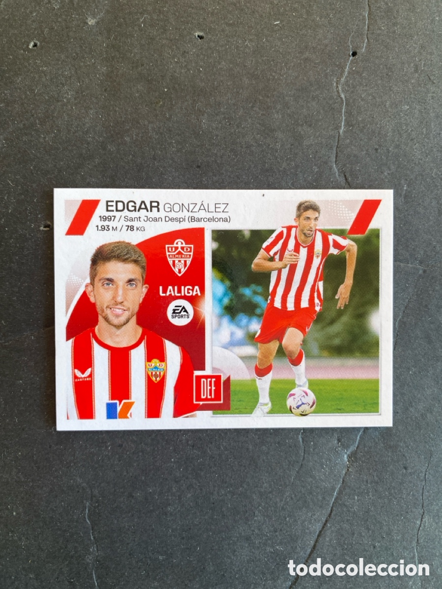 Cromos de f&uacute;tbol: Cromo liga 23/24 Almeria N* 7 &uacute;ltimos fichajes