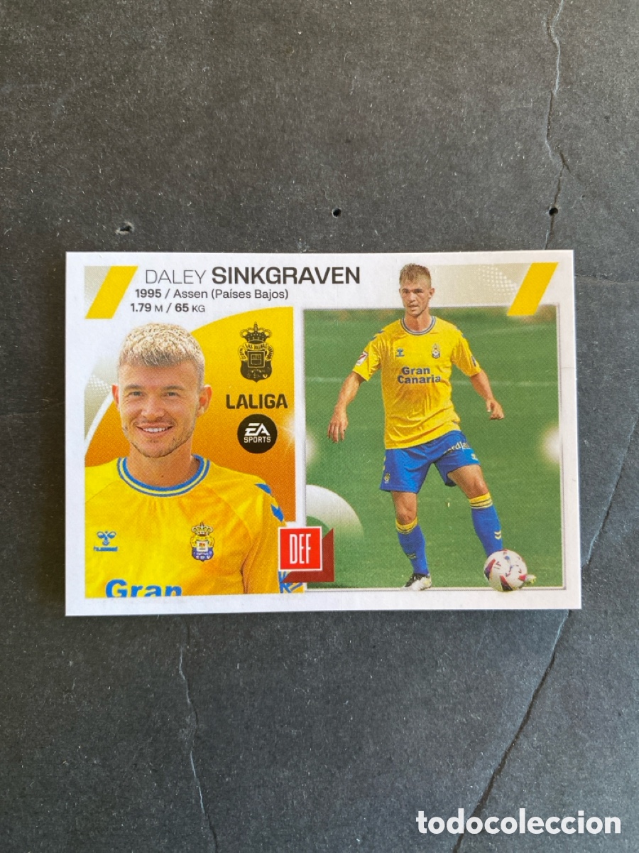 Cromos de f&uacute;tbol: Cromo liga 23/24 Las Palmas N* 12 &uacute;ltimos fichajes