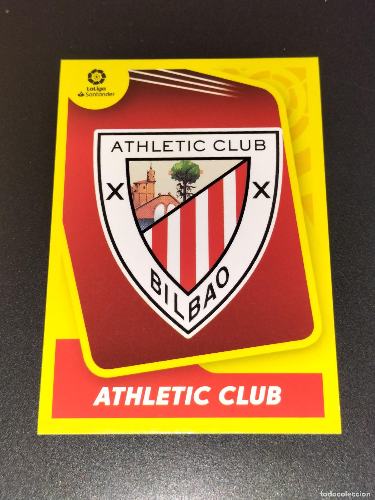 Cromos de f&uacute;tbol: N&ordm; 1 ESCUDO LOGO ATHLETIC BILBAO CROMOS LALIGA SANTANDER ESTE LIGA FUTBOL 2021 2022 21 22 PANINI
