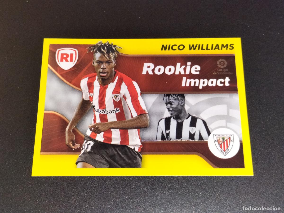 Cromos de f&uacute;tbol: N&ordm; 4 NICO WILLIAMS ROOKIE ATHLETIC BILBAO CROMOS LALIGA SANTANDER ESTE LIGA 2021 2022 21 22 PANINI