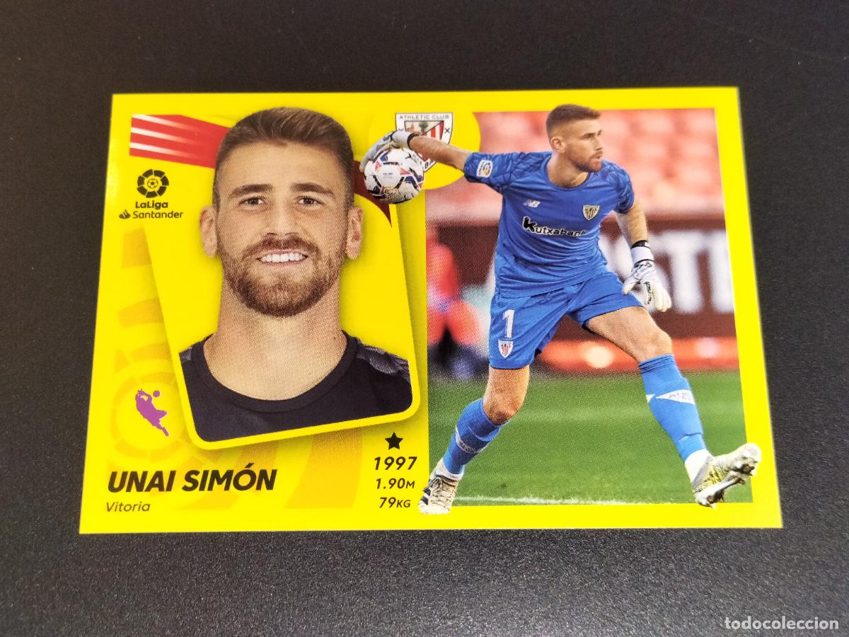 Cromos de f&uacute;tbol: N&ordm; 5 UNAI SIMON ATHLETIC BILBAO CROMOS LALIGA SANTANDER ESTE LIGA 2021 2022 21 22 PANINI