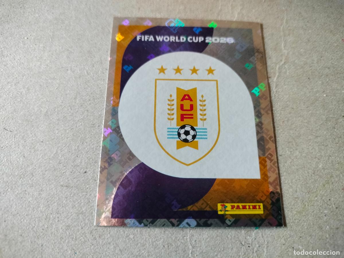 Cromos de f&uacute;tbol: CROMO FUTBOL MUNDIAL 2026 ESCUDO URUGUAY N&Uacute;MERO 1