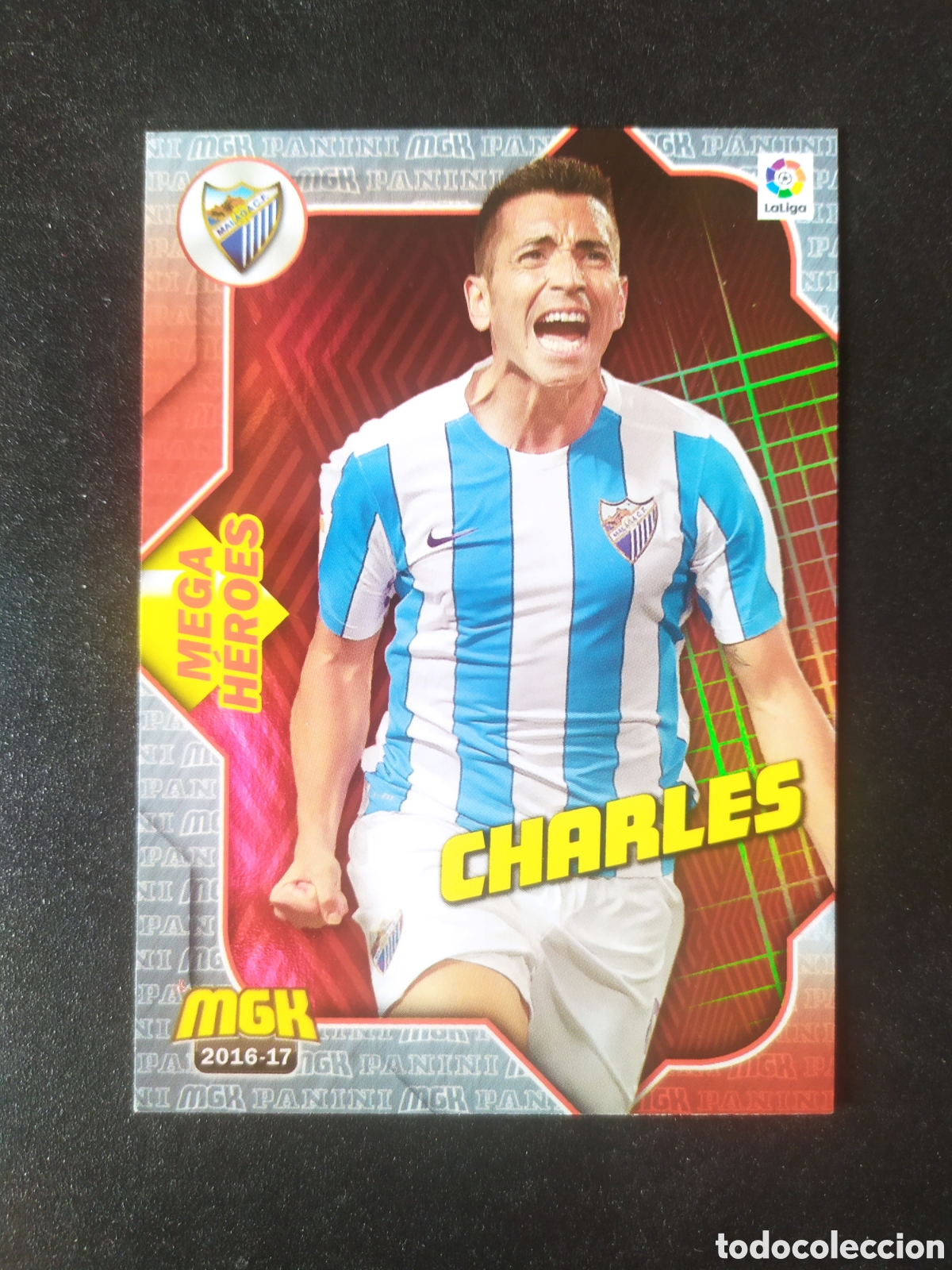Cromos de f&uacute;tbol: Megacracks 2016 2017 16 17 panini Charles heroes n&deg; 377 Malaga
