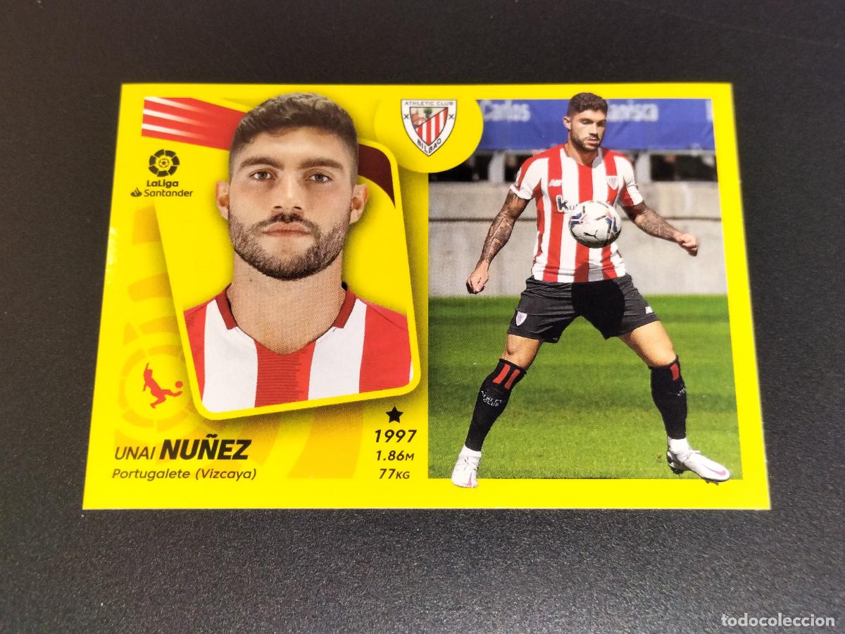 Cromos de f&uacute;tbol: N&ordm; 8 B UNAI NU&Ntilde;EZ ATHLETIC BILBAO CROMOS LALIGA SANTANDER ESTE LIGA 2021 2022 21 22 PANINI
